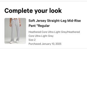 Lululemon soft jersey pants